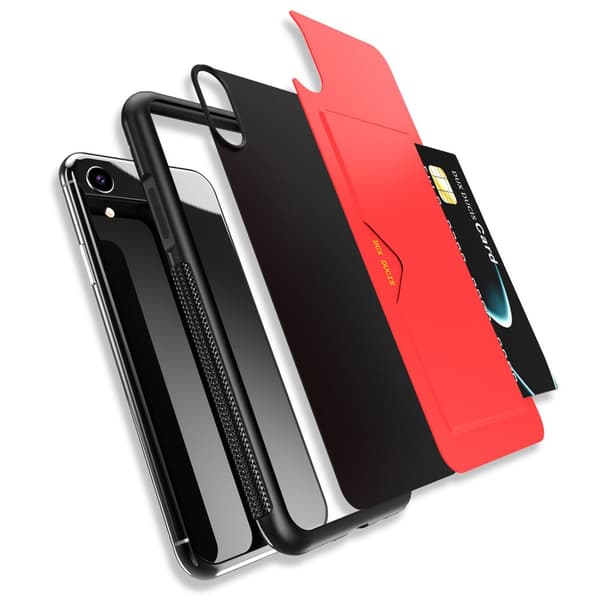 DUX DUCIS - Stilrent Skal med Kortfack -iPhone XS Max
