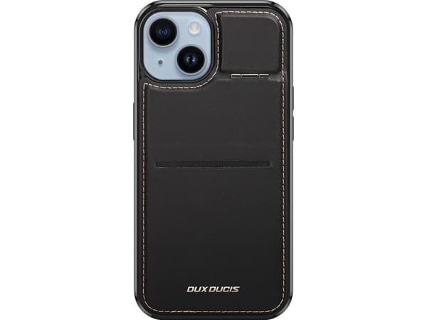 Lommebokveske 3 i 1 med stativ iPhone 14 Plus MagSafe RFID Blocker Dux Ducis Rafi Mag - Svart