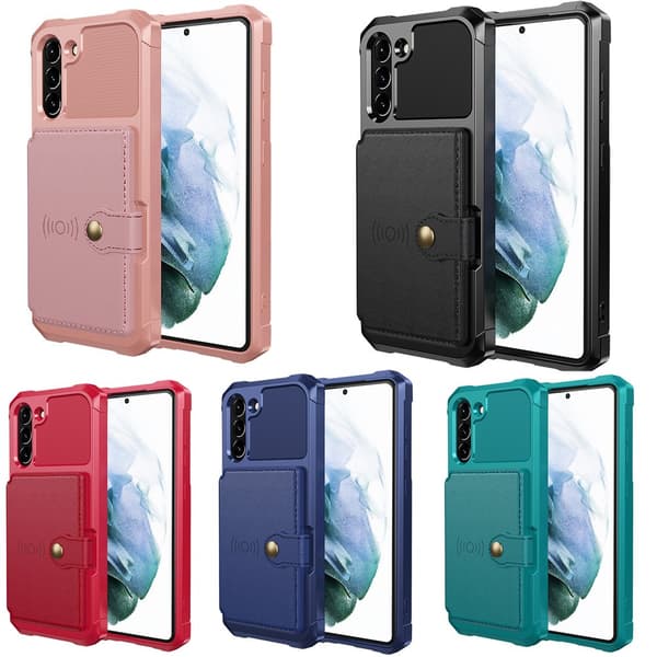Samsung Galaxy S21 FE - Stilrent Skal med Korthållare