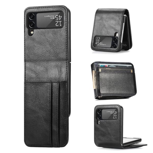 Samsung Galaxy Z Flip 4 - Stilrent Skal med Korthållare