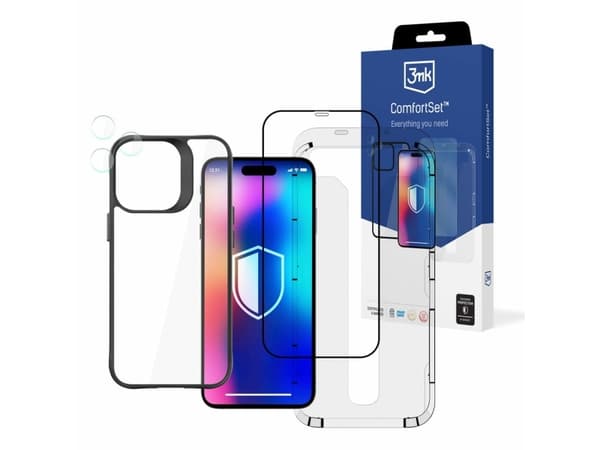 3MK Comfort Set 4in1 iPhone 14 Pro Max 6.7" suojaavat tarvikkeet 4in1