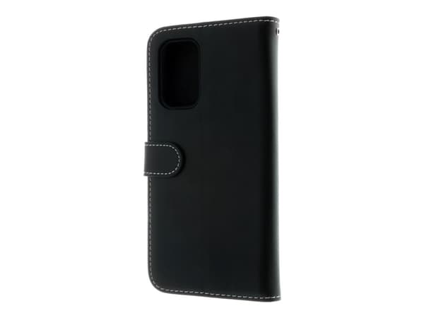 Insmat Exclusive - Vikbart fodral för mobiltelefon - genuint läder, termoplastisk polyuretan (TPU), kartong+papper+aluminiumfolie - för Nokia XR21