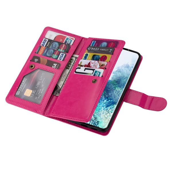 Samsung Galaxy S22 Plus - FLOVEME Plånboksfodral (9-kort)
