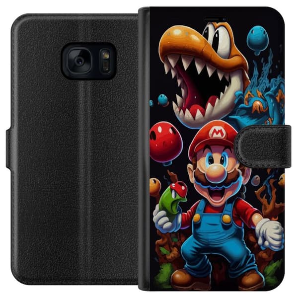 Samsung Galaxy S7 Lommeboketui Super Mario