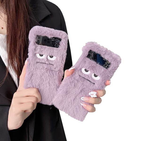 Samsung Galaxy Z Flip 3 - Mjukt & Skyddande Fluffigt Skal