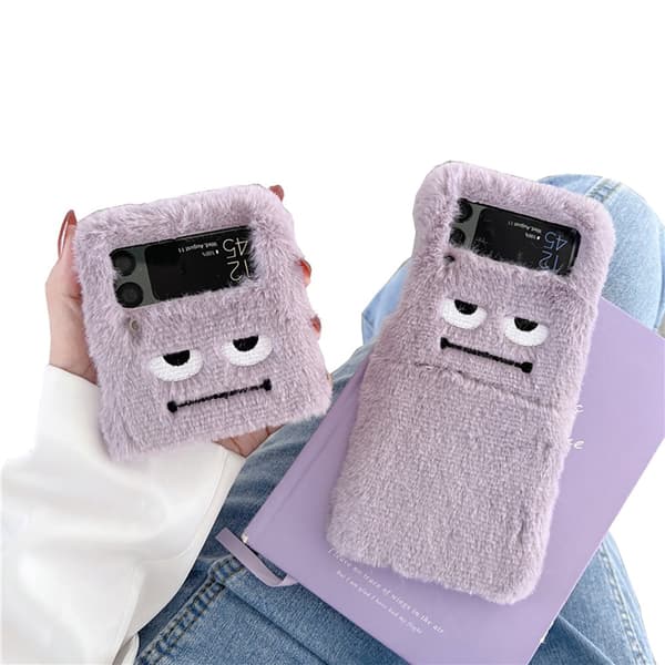 Samsung Galaxy Z Flip 3 - Mjukt & Skyddande Fluffigt Skal