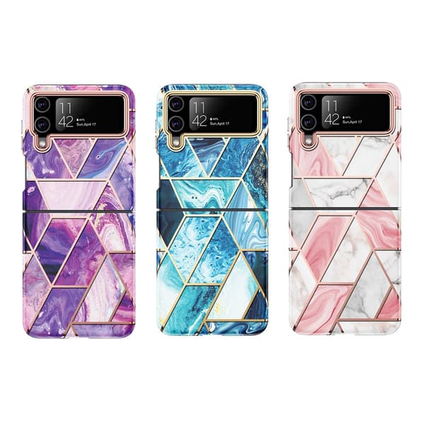 Samsung Galaxy Z Flip 4 - Skyddsskal i Marmordesign