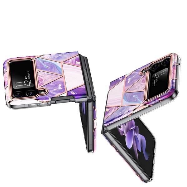 Samsung Galaxy Z Flip 4 - Skyddsskal i Marmordesign
