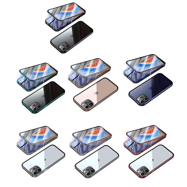 iPhone 12 Pro Max - Skyddande Magnetiskt Dubbelskal