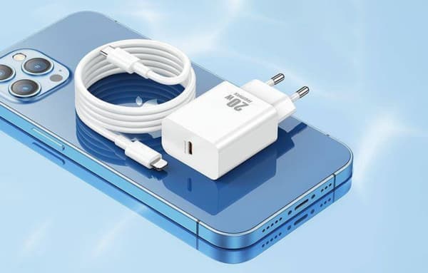 Remax laddare REMAX PRIME II SERIES 20W RP-U5 + USB-C/LIGHTNING CABLE 1M