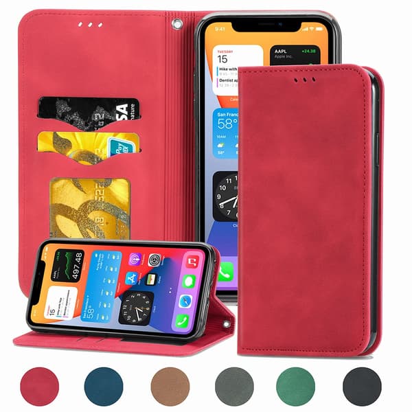 iPhone 12 - Plånboksfodral (FLOVEME)