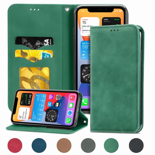 iPhone 12 - Plånboksfodral (FLOVEME)