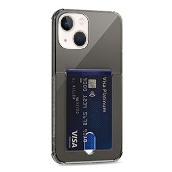 Stilsäkert Skyddsskal med plats för Kort - iPhone 13 Mini