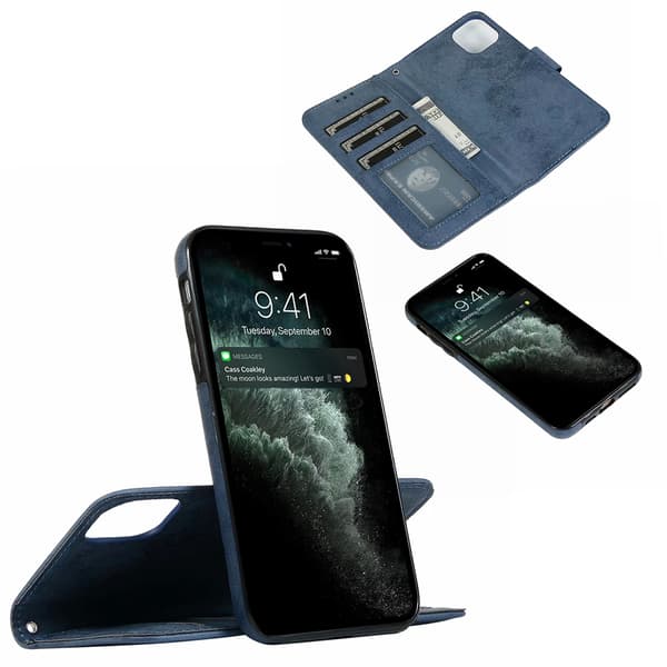 LEMAN Plånboksfodral med Skalfunktion - iPhone 14