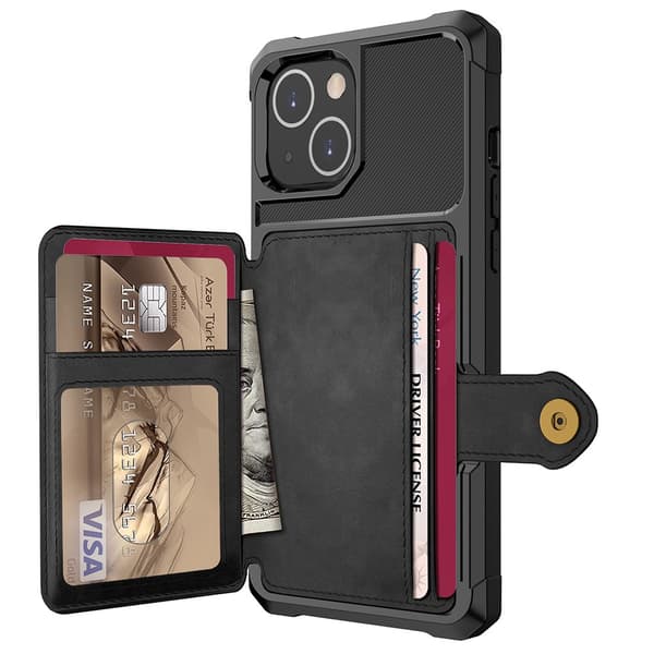 Genomtänkt Skal med Kortfack - iPhone 14 Plus