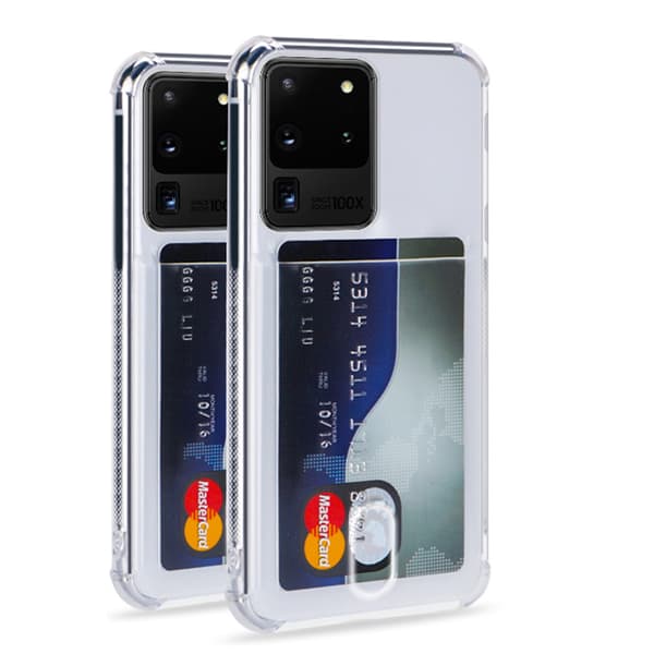 Stötdämpande Skal med Kortfack - Samsung Galaxy S20 Ultra
