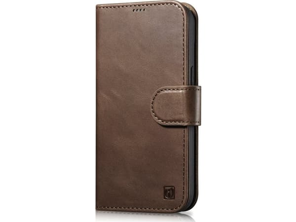 iCarer Oil Wax Wallet Case 2-in1 iPhone 14 Pro Max Leather Flip Cover Anti-RFID Brun (WMI14220724-BN)