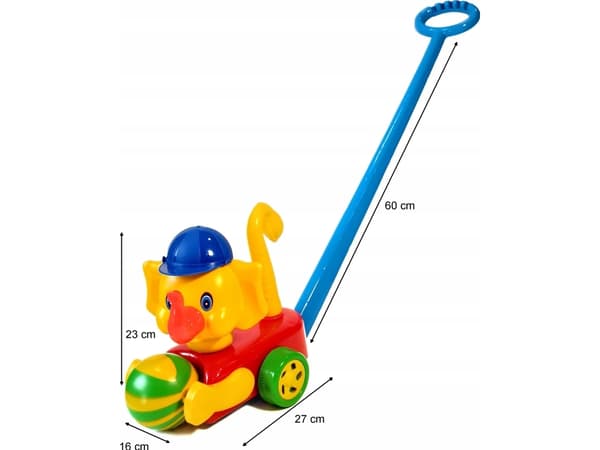 Elefantti pallon kanssa - työnnä 40664