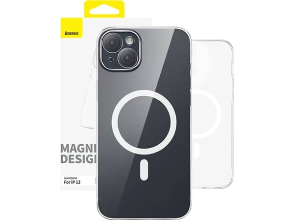 Baseus OS-Lucent Series IP13 magneettinen puhelinkotelo (läpinäkyvä)