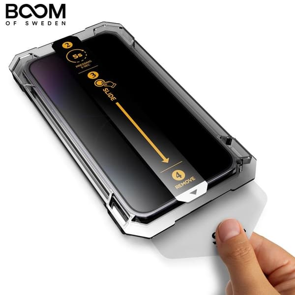 BOOM iPhone 12 Pro Max Privacy Härdat Glas Skärmskydd - 2 Pack
