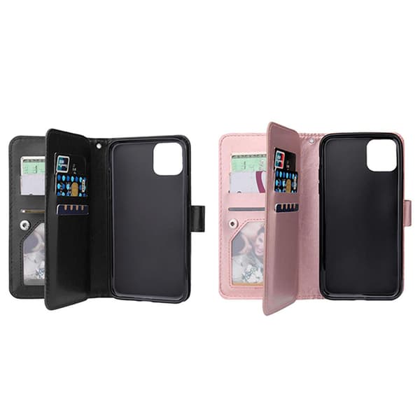 iPhone 12 Pro Max - Rymligt & Smidigt 9-Kort Plånboksfodral