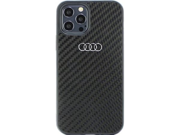 Deksel Audi Carbon Fiber iPhone 12/12 Pro 6.1" svart/svart hardcase AU-TPUPCIP12P-R8/D2-BK
