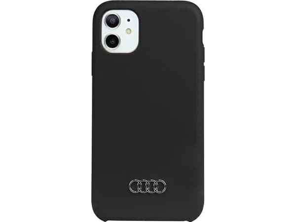 Audi silikondeksel til iPhone 12/12 Pro 6.1&quot; svart/svart hardcase AU-LSRIP12P-Q3/D1-BK