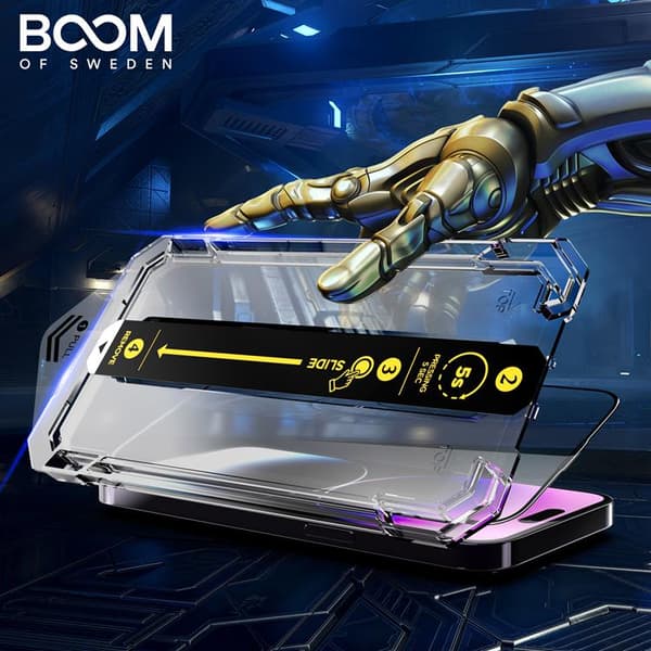 BOOM iPhone 12 Härdat Glas Skärmskydd - 2 Pack