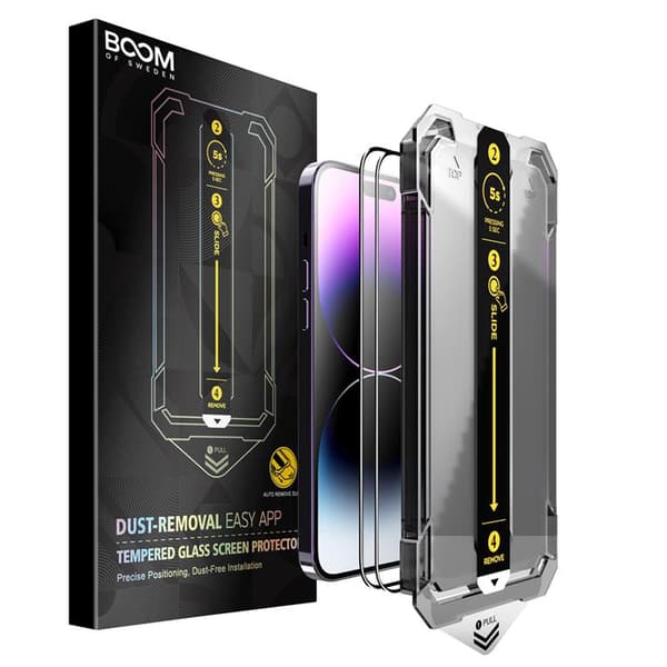 BOOM iPhone 12 Härdat Glas Skärmskydd - 2 Pack