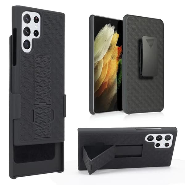 Galaxy S22 Ultra Mobilskal Kickstand - Svart