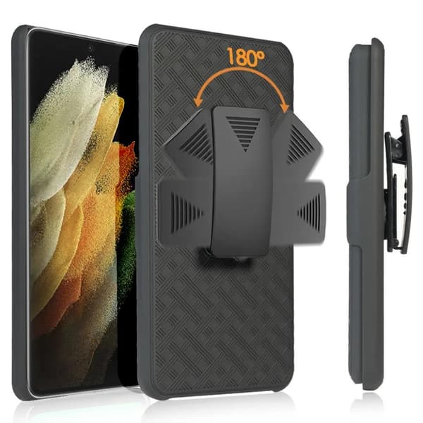 Galaxy S22 Ultra Mobilskal Kickstand - Svart