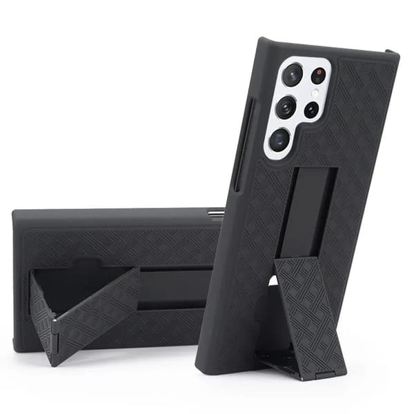 Galaxy S22 Ultra Mobilskal Kickstand - Svart