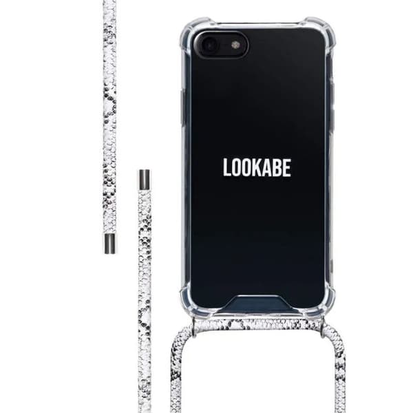 LOKABE | Bakskal till mobiltelefon - halsband - plast - Ormskinnsfärg - för Apple iPhone 7/8