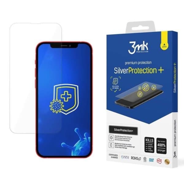 3mk iPhone 13 Pro/13 Plastfilm skärmskydd Silver Protection+