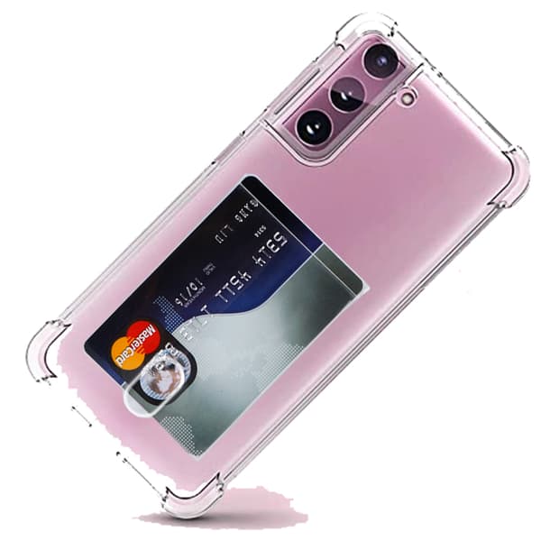 Samsung Galaxy S21 - Stilrent Silikonskal med Kortfack