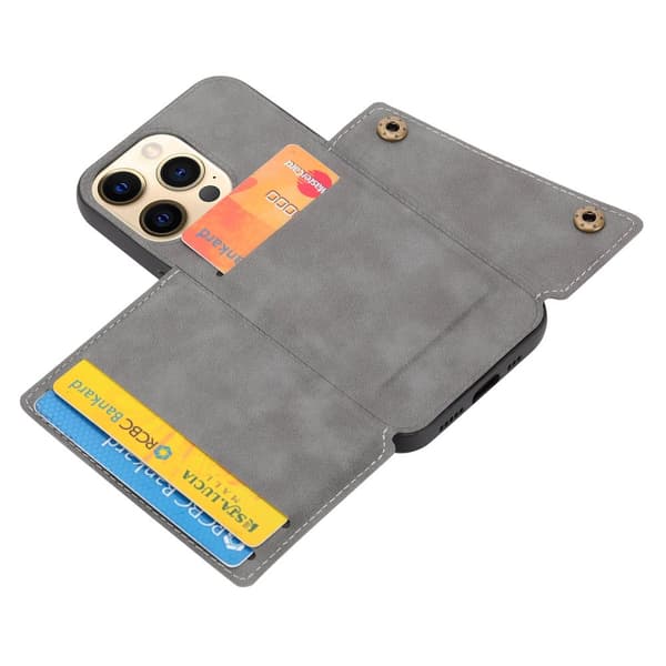 Gediget Skal med Kortfack - iPhone 14 Pro Max