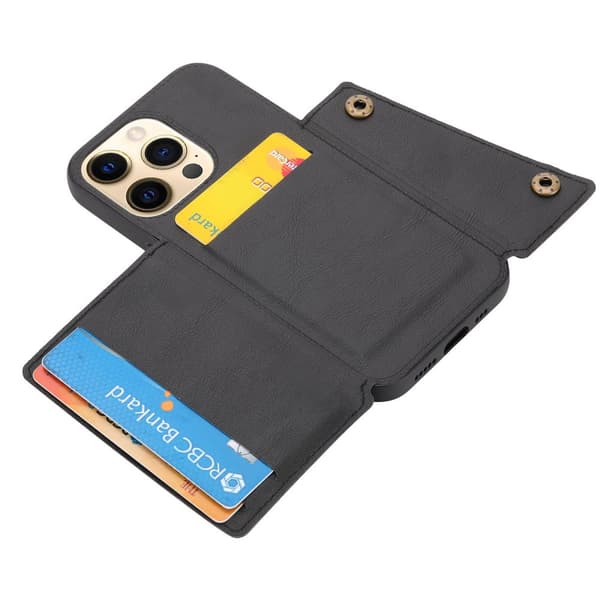 Gediget Skal med Kortfack - iPhone 14 Pro Max