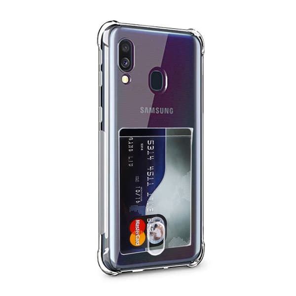 Lätt och Smidigt Skal med Kortfack - Samsung Galaxy A40