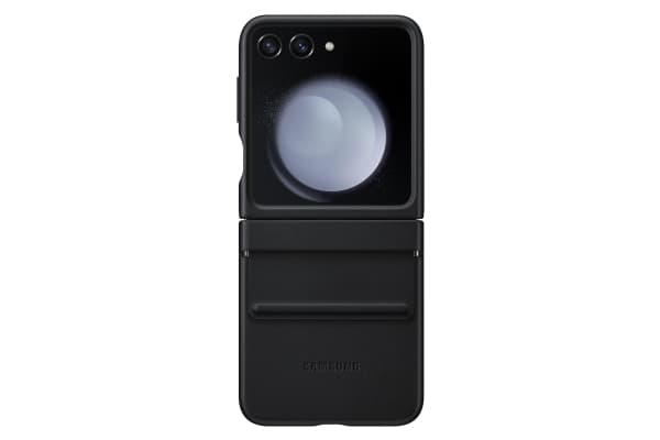 Samsung EF-VF731 - Skyddsfodral baksidesskydd för mobiltelefon - eco-läder - svart - för Galaxy Z Flip5