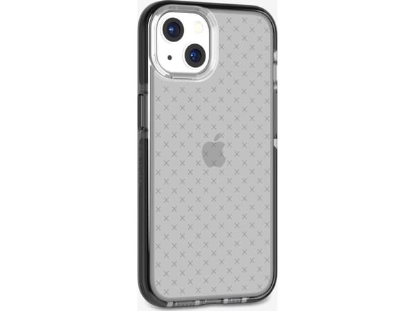 Tech21 Evo Check, Suojus, Apple, iPhone 13, 15,5 cm (6.1"), Musta, Läpinäkyvä