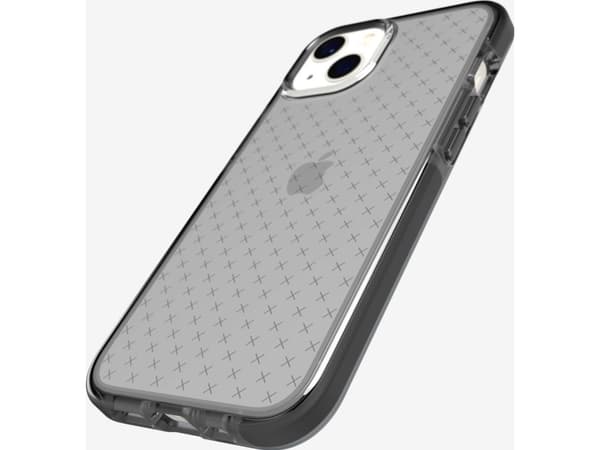 Tech21 Evo Check, Suojus, Apple, iPhone 13, 15,5 cm (6.1"), Musta, Läpinäkyvä
