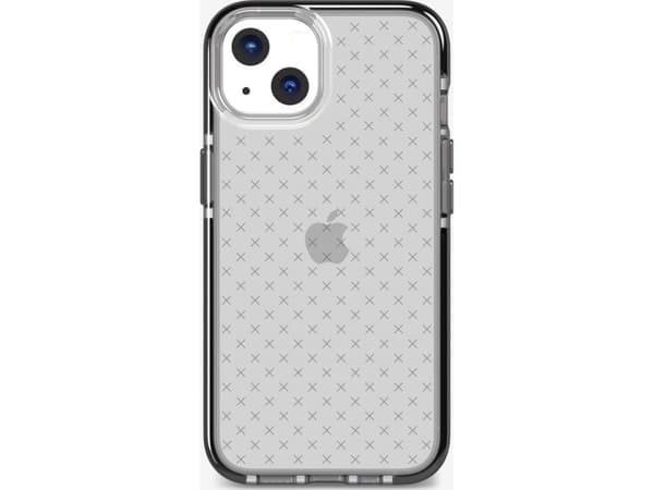 Tech21 Evo Check, Suojus, Apple, iPhone 13, 15,5 cm (6.1"), Musta, Läpinäkyvä