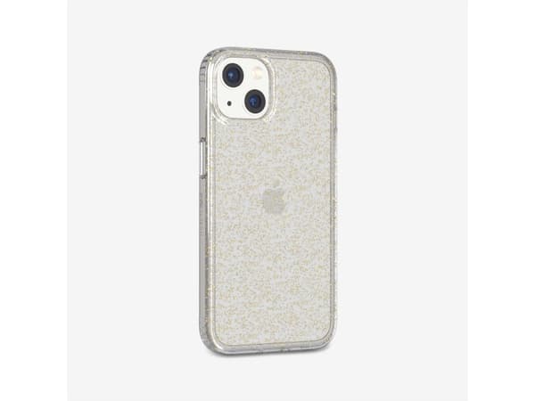 Tech21 Evo Sparkle, Etui, Apple, iPhone 13, 15,5 cm (6.1"), Gull, Gjennomsiktig