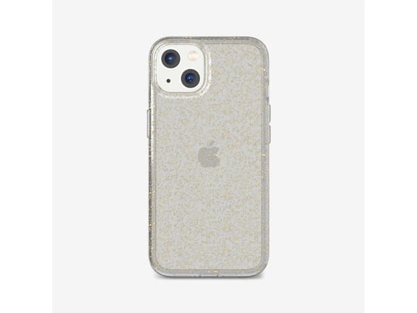 Tech21 Evo Sparkle, Etui, Apple, iPhone 13, 15,5 cm (6.1"), Gull, Gjennomsiktig