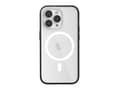 Miniatyrbilde 2 av 2: Woodcessories - Baksidedeksel for mobiltelefon - MagSafe-samsvar - wheat & straw mix - svart/klar - for Apple iPhone 14 Pro Max