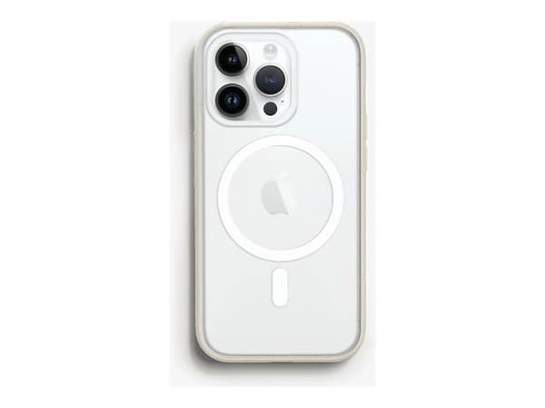 Woodcessories - Baksidedeksel for mobiltelefon - MagSafe-samsvar - wheat & straw mix - klarhvitt - for Apple iPhone 14 Pro Max