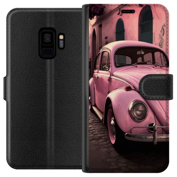Samsung Galaxy S9 Tegnebogsetui Rosa Boble