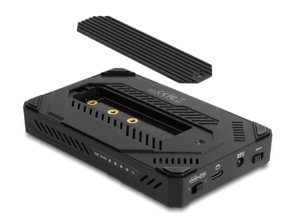 Delock USB Type-C -kotelo 1 x M.2 NVMe SSD:lle + 1 x 2,5 tuuman SATA SSD / HDD kloonitoiminnolla