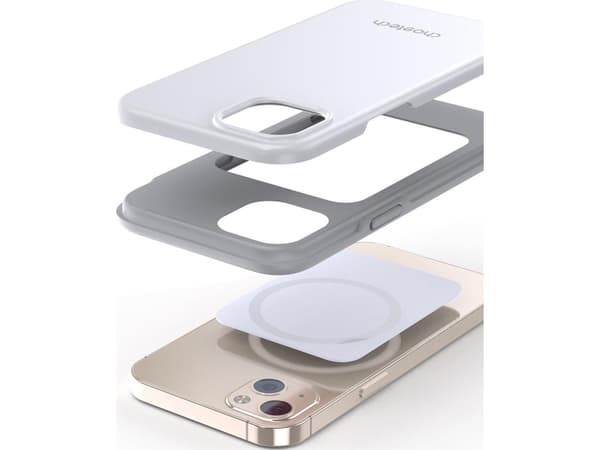 Choetech MFM pudotussuojakotelo MagSafe iPhone 13:lle, valkoinen (PC0112-MFM-WH)