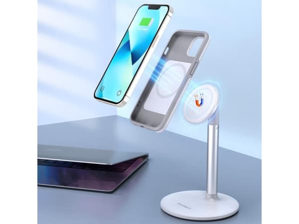 Choetech MFM pudotussuojakotelo MagSafe iPhone 13:lle, valkoinen (PC0112-MFM-WH)